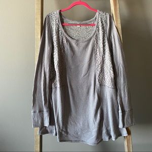 E by Eloise Grey Tunic Top